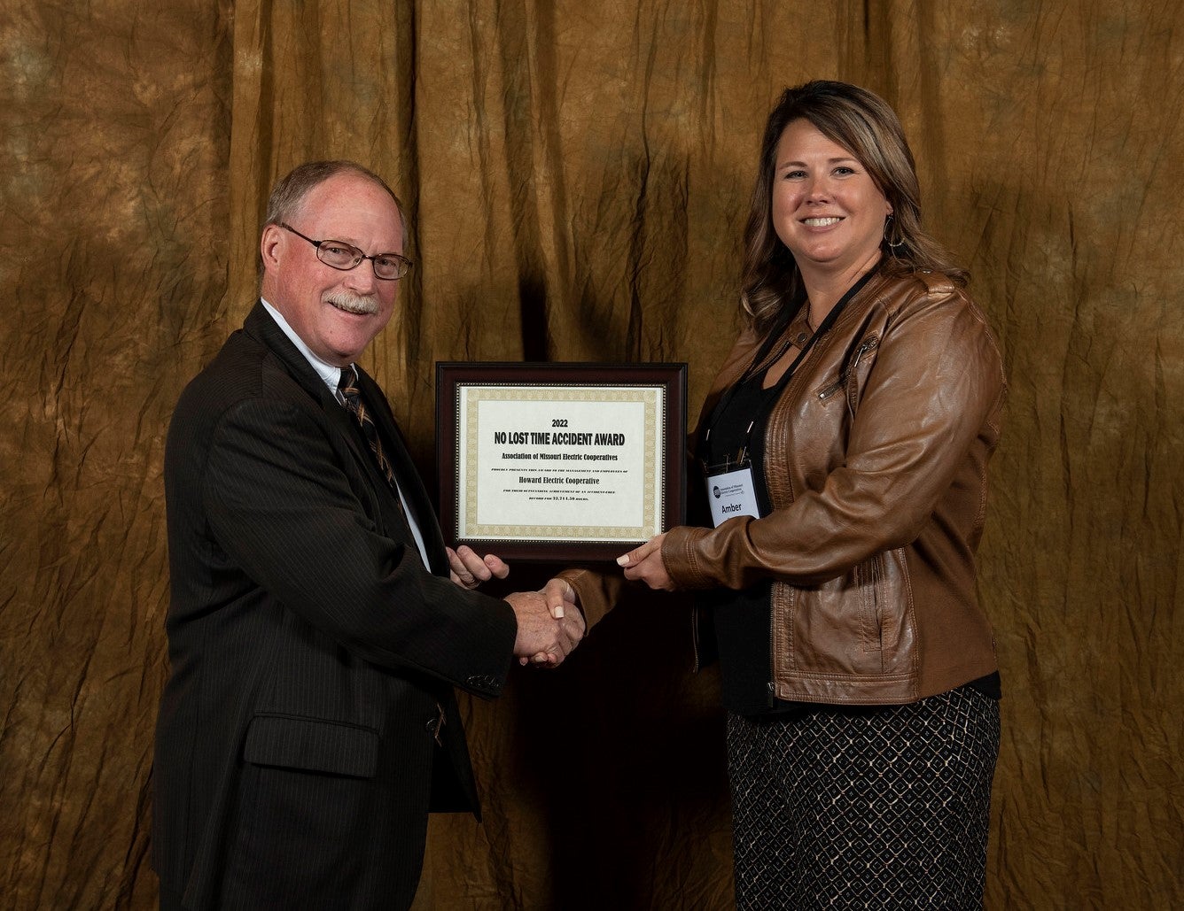 Amber Overfelt accepting no lost time award